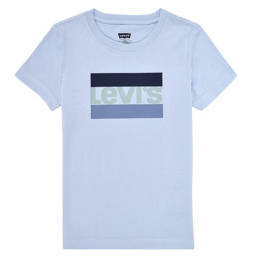 Clothing Boy short-sleeved t-shirts Levi's SPORTSWEAR LOGO TEE Blue