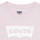 Clothing Girl short-sleeved t-shirts Levi's BATWING TEE Pink / White