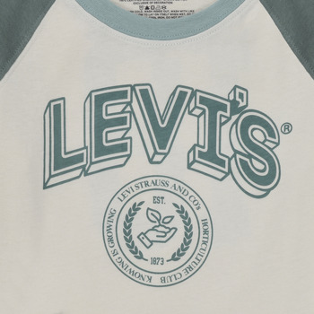 Levi's PREP COLORBLOCK LONGSLEEVE White / Green