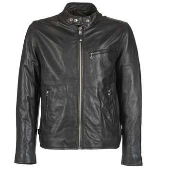 Clothing Men Leather jackets / Imitation le Schott BLODOU Black