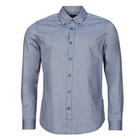 Clothing Men long-sleeved shirts BOSS Rickert Blue