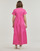 Clothing Women Long Dresses BOSS C_Enesi_1 Pink