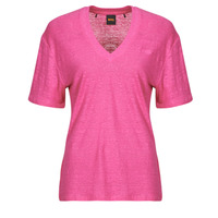 Clothing Women short-sleeved t-shirts BOSS C_Ela Pink
