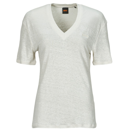 Clothing Women short-sleeved t-shirts BOSS C_Ela White
