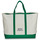 Bags Luggage Polo Ralph Lauren LRG ICON TTE-TOTE-LARGE Cream / Green