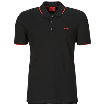 Clothing Men short-sleeved polo shirts HUGO Dinoso222 Black