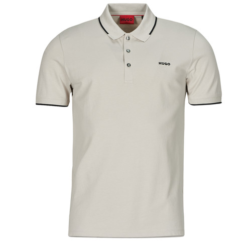 Clothing Men short-sleeved polo shirts HUGO Dinoso222 Grey