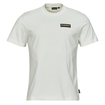 Clothing Men short-sleeved t-shirts Napapijri S IAATO White