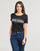 Clothing Women short-sleeved t-shirts Morgan DONNA Black