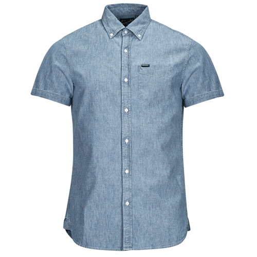 Clothing Men short-sleeved shirts Superdry VINTAGE OXFORD S/S SHIRT Blue
