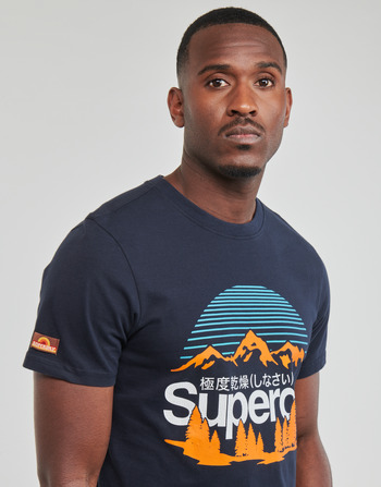 Superdry GREAT OUTDOORS NR GRAPHIC TEE Marine