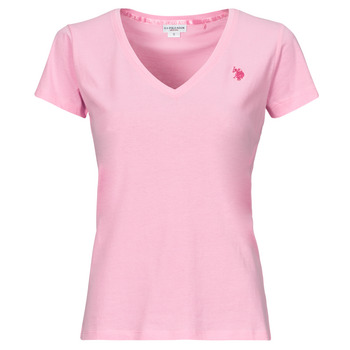 Clothing Women short-sleeved t-shirts U.S Polo Assn. BELL Pink