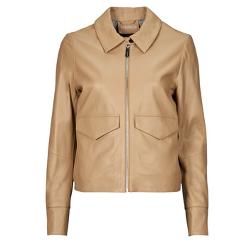 Clothing Women Leather jackets / Imitation le Oakwood DARLA Camel