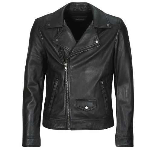 Clothing Men Leather jackets / Imitation le Oakwood LENNON Black