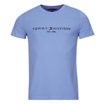 Clothing Men short-sleeved t-shirts Tommy Hilfiger TOMMY LOGO TEE Blue