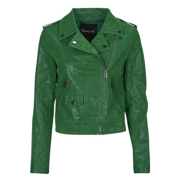 Clothing Women Leather jackets / Imitation le Desigual CHAQ_HARRY Green