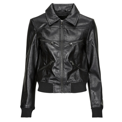 Clothing Women Leather jackets / Imitation le Desigual CHAQ_KENT Black