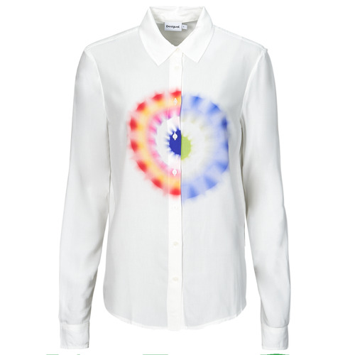 Clothing Women Shirts Desigual CAM_OHM White / Multicolour