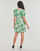 Clothing Women Short Dresses Desigual VEST_NASHVILLE Green / White
