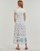 Clothing Women Long Dresses Desigual VEST_GALIANA White / Multicolour