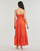Clothing Women Long Dresses Desigual VEST_MALVER Orange