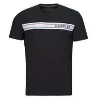 Clothing Men short-sleeved t-shirts Tommy Hilfiger MONOTYPE STRIPE Black