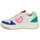 Shoes Women Low top trainers No Name BRIDGET SNEAKER W White / Blue / Pink
