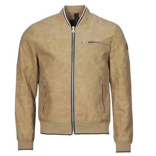 Clothing Men Leather jackets / Imitation le Kaporal MAHO Beige