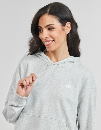 New Balance FRENCH TERRY SMALL LOGO HOODIE Grey