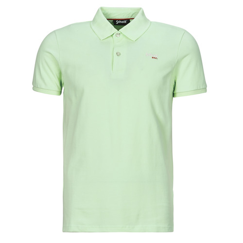 Clothing Men short-sleeved polo shirts Schott PS JAMES 4 Green