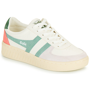 Shoes Women Low top trainers Gola GRANDSLAM TRIDENT White / Beige / Green
