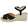 Shoes Women Sandals Geox D GELSA LOW Black / Beige