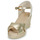 Shoes Women Sandals Geox D GELSA LOW Gold / Beige