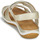 Shoes Women Sandals Geox D SANDAL VEGA Beige / Gold