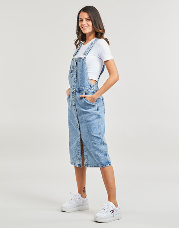 Tommy Jeans DUNGAREE BF MIDI DRESS CG4114 Blue