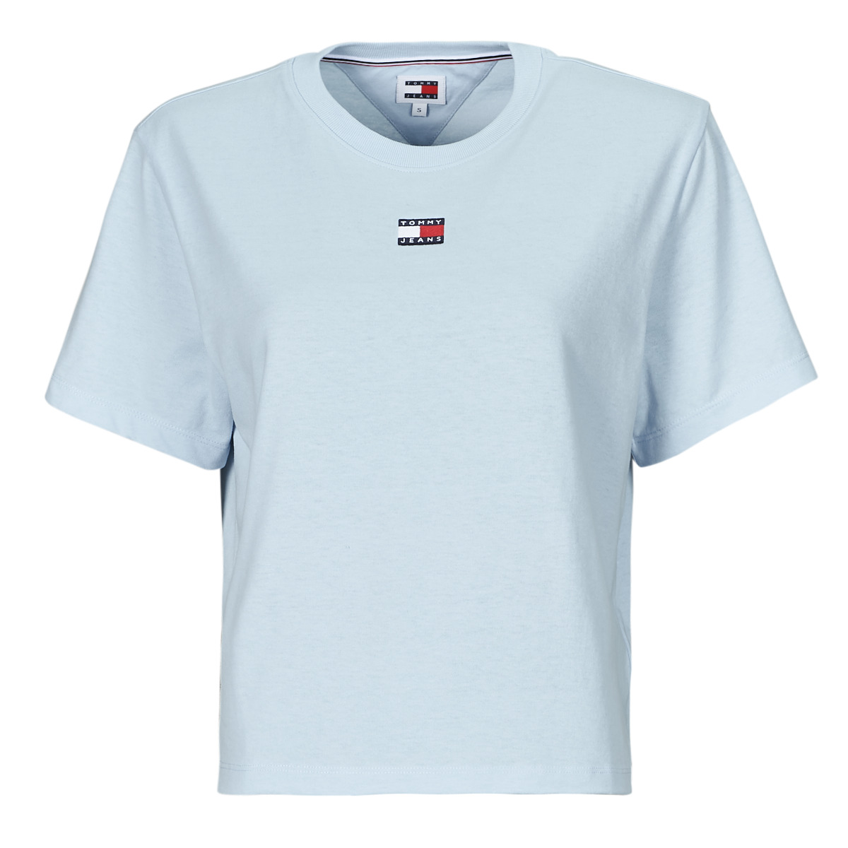 Tommy Jeans TJW BXY BADGE TEE EXT Blue - Free delivery | Spartoo NET ! -  Clothing short-sleeved t-shirts Women