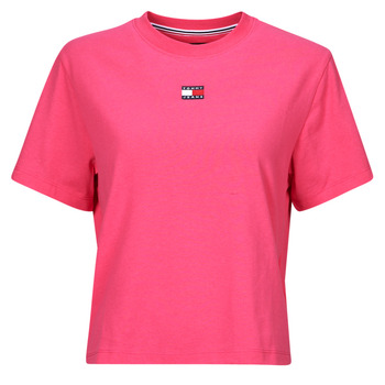 Clothing Women short-sleeved t-shirts Tommy Jeans TJW BXY BADGE TEE EXT Pink