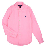 Clothing Children long-sleeved shirts Polo Ralph Lauren CLBDPPC-SHIRTS-SPORT SHIRT Pink