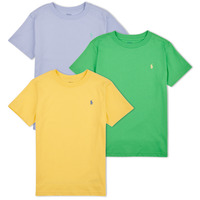 Clothing Children short-sleeved t-shirts Polo Ralph Lauren 3PKCNSSTEE-SETS-GIFT BOX SET Blue / Green / Yellow / Bl / Purple / Green / Oasis / Yellow