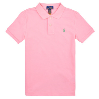 Clothing Boy short-sleeved polo shirts Polo Ralph Lauren SS KC-TOPS-KNIT Pink / Garden / Pink