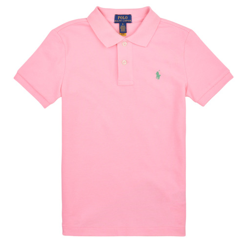 Clothing Boy short-sleeved polo shirts Polo Ralph Lauren SS KC-TOPS-KNIT Pink