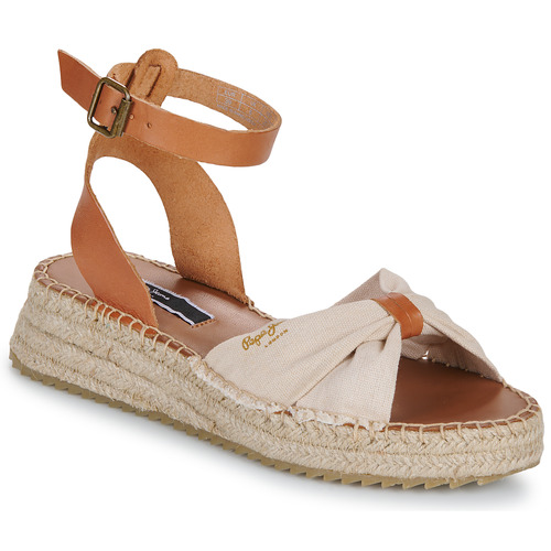 Shoes Women Sandals Pepe jeans KATE ONE Camel