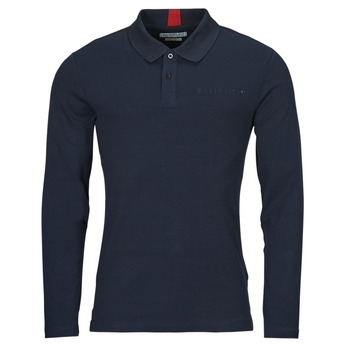 Clothing Men long-sleeved polo shirts Guess OLIVER LS POLO Marine