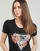 Clothing Women short-sleeved t-shirts Guess TROPICAL TRIANGLE Black