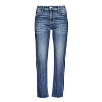 Clothing Women straight jeans Le Temps des Cerises 400/17 Blue