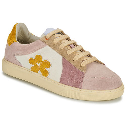 Shoes Women Low top trainers Caval BLOOM SWEET FLOWER White / Pink