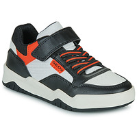Shoes Boy Low top trainers Geox J PERTH BOY White / Orange