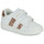 Shoes Girl Low top trainers Geox J ECLYPER GIRL White / Gold