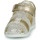 Shoes Girl Sandals Geox B SANDAL MACCHIA GIR Beige / Gold