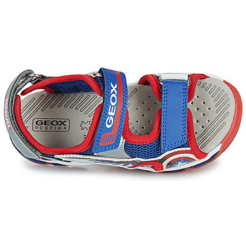 Geox J SANDAL ANDROID BOY Blue / Red / White